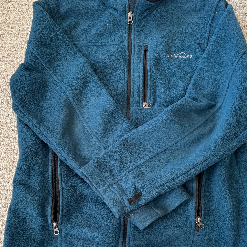 Eddie Bauer Teal Fleece Jacket